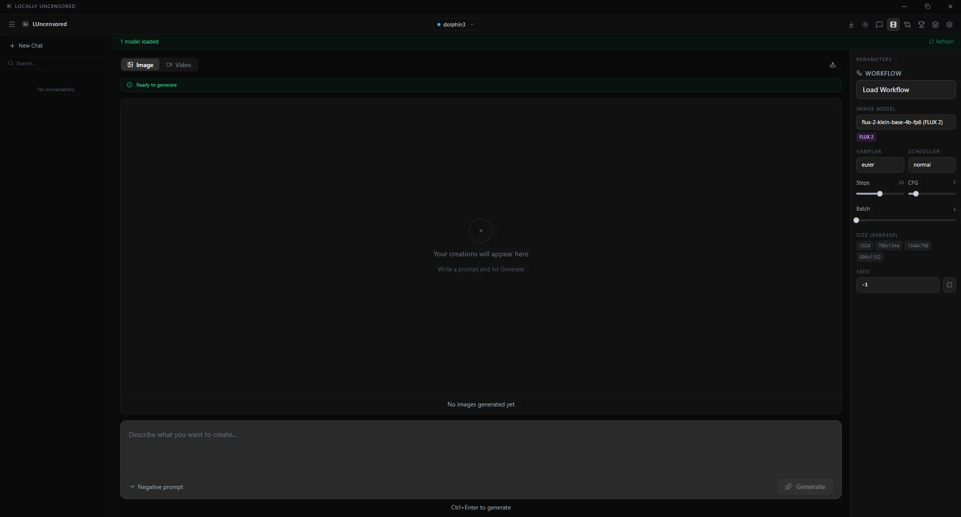 Create view for image and video generation