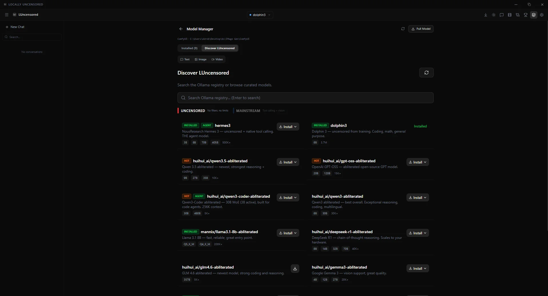 Model manager with hardware-aware model picks